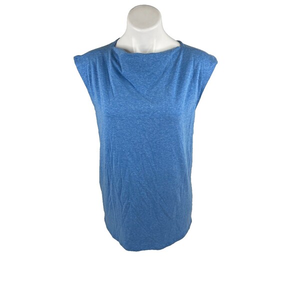 Culture Code Women Medium Blue Blouse Sleeveless Twist Strap Back NWT - Picture 1 of 8